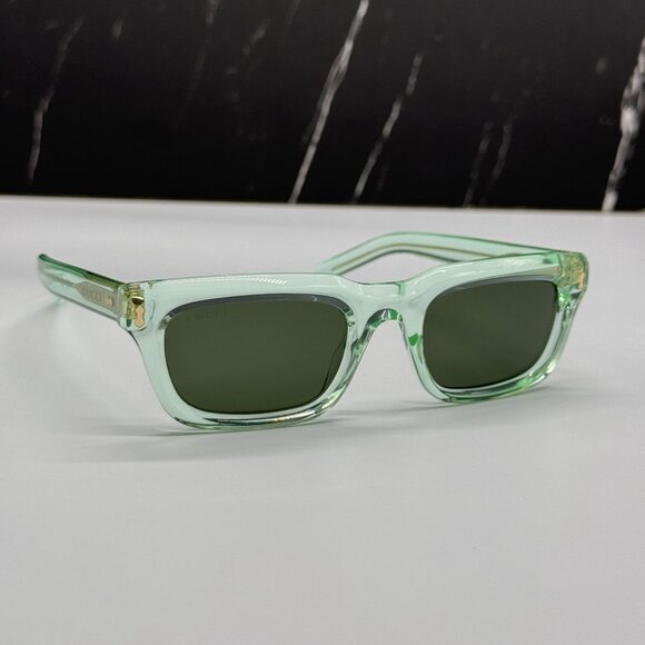 NEW GUCCI SUNGLASSES GG1524S 004 GREEN UNISEX EYEWEAR - Picture 4 of 8